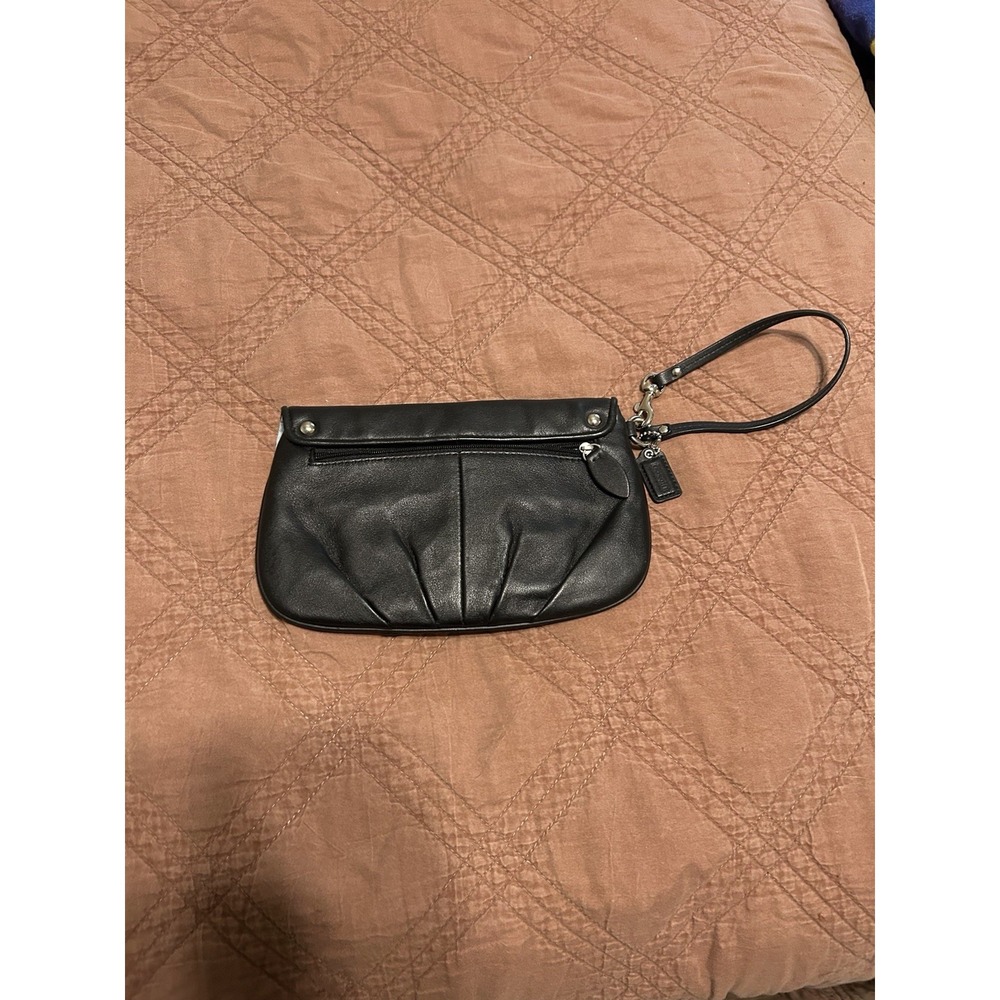 Kate Spade Black Patent Leather Crossbody Bag Triple Gusset Polka Dot Lining